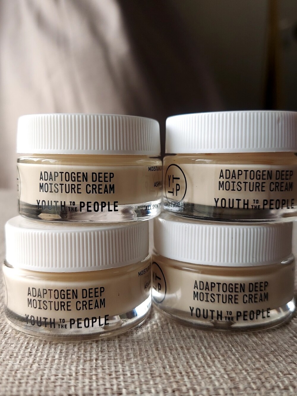 4 Youth to the People Adaptogen Deep Moisture Cream bundle .5oz each